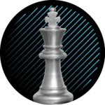 abstract icon with chess piece